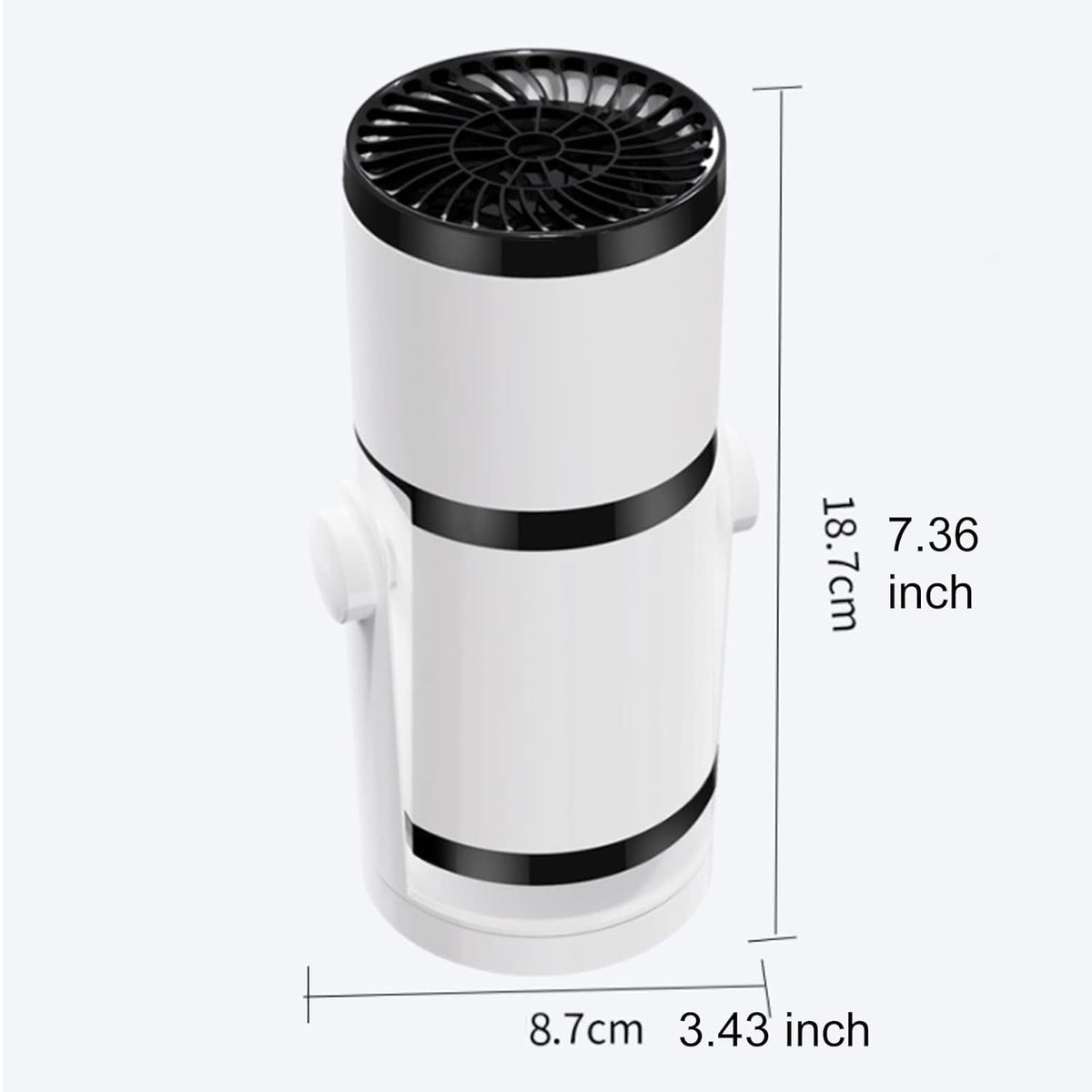 MUSICOZY Car Heater Fan,150W 2 in 1 Heating Cooling Portable Car Heater with Cigarette Lighter plug,Windshield Defogger Defroster Automobile Windscreen Heater in 359 Degree Rotary for All Car (12V)