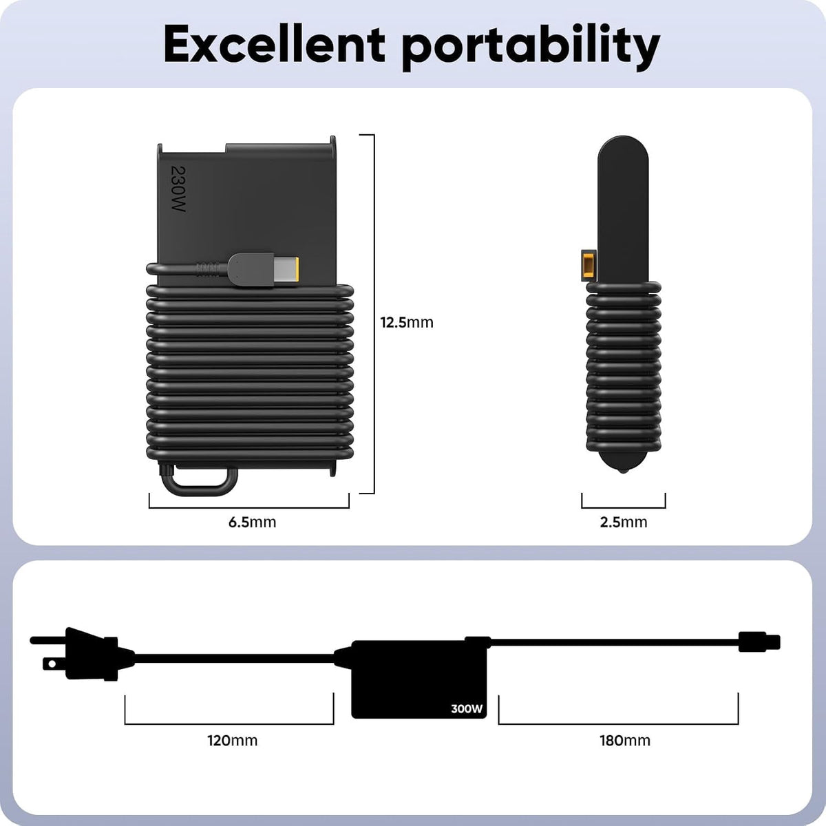 230W Laptop Charger Replacement for Lenovo Legion:5 7 5P C7 S7 Y540 Y545 Y740 Y730 Y900 Y910 Y920 Y7000 Y7000P ThinkPad P15 P16 P73 P72 P71 P53 P52 LOQ 15IRX9 AC Power Adapter Laptop Power Supply