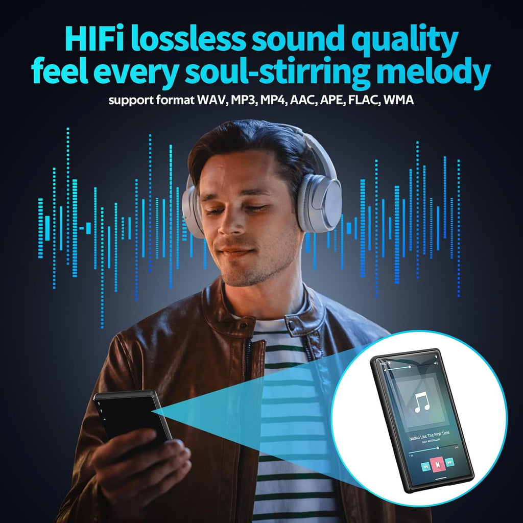 Newest 160GB MP3 Player with Bluetooth and WiFi Android 11 OS MP3 & MP4 Players with 5 Touchscreen and Speaker 3GB RAM & 32GB ROM 2500mAh Music Player with Spotify Audible Amazon Music Play Store