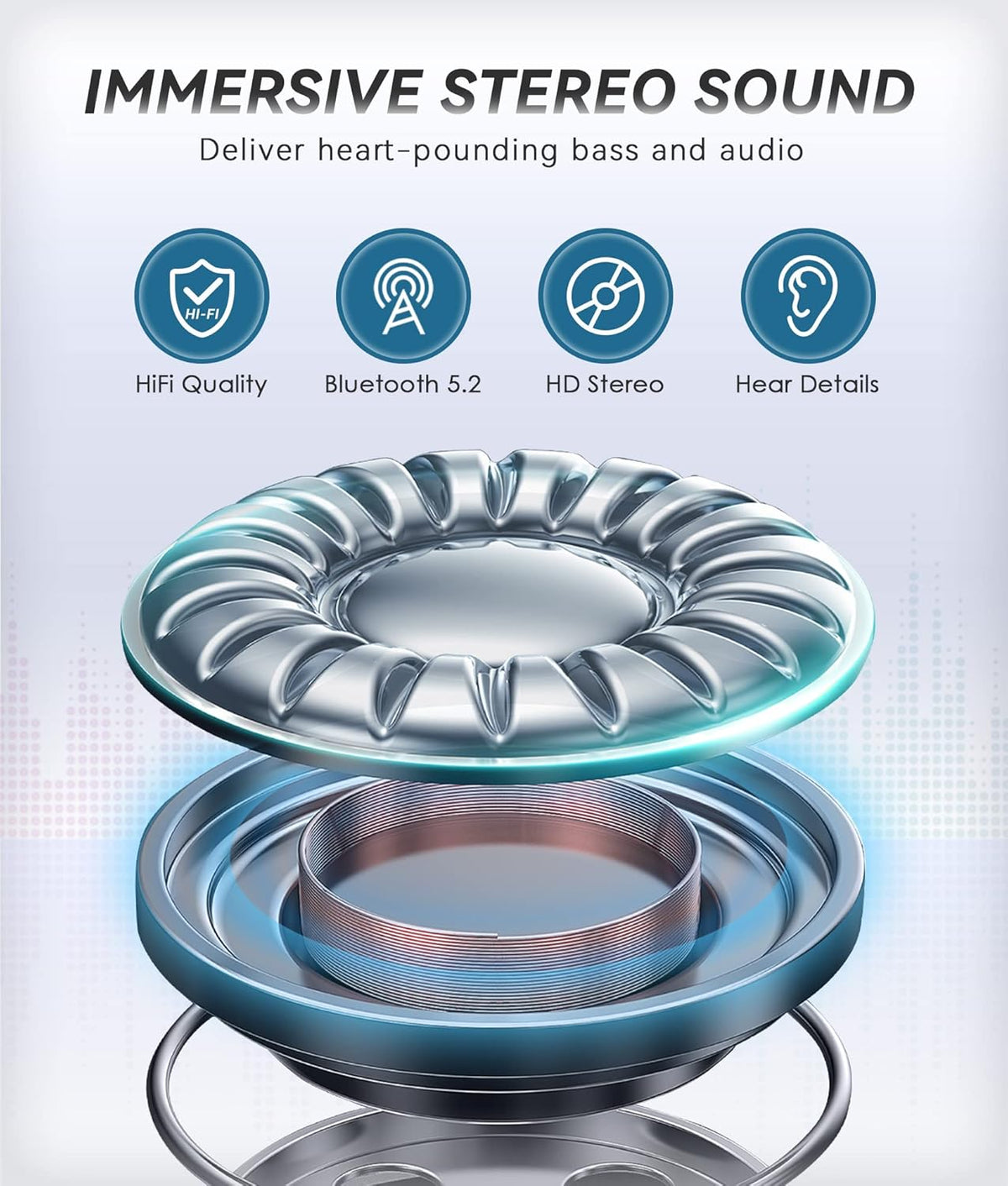 MUSICOZY Bluetooth 5.2 Sleep Headphones  Wireless Headband Headphones with HD Stereo Speakers