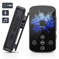 MP3 Player Bluetooth 5.4 MP4 Music Player with 32GB SD Card Portable HIFI Sports Music Player with Clip Touch Screen Button Voice Recorder FM Radio E-Book Support up to 128GB for Running Walking