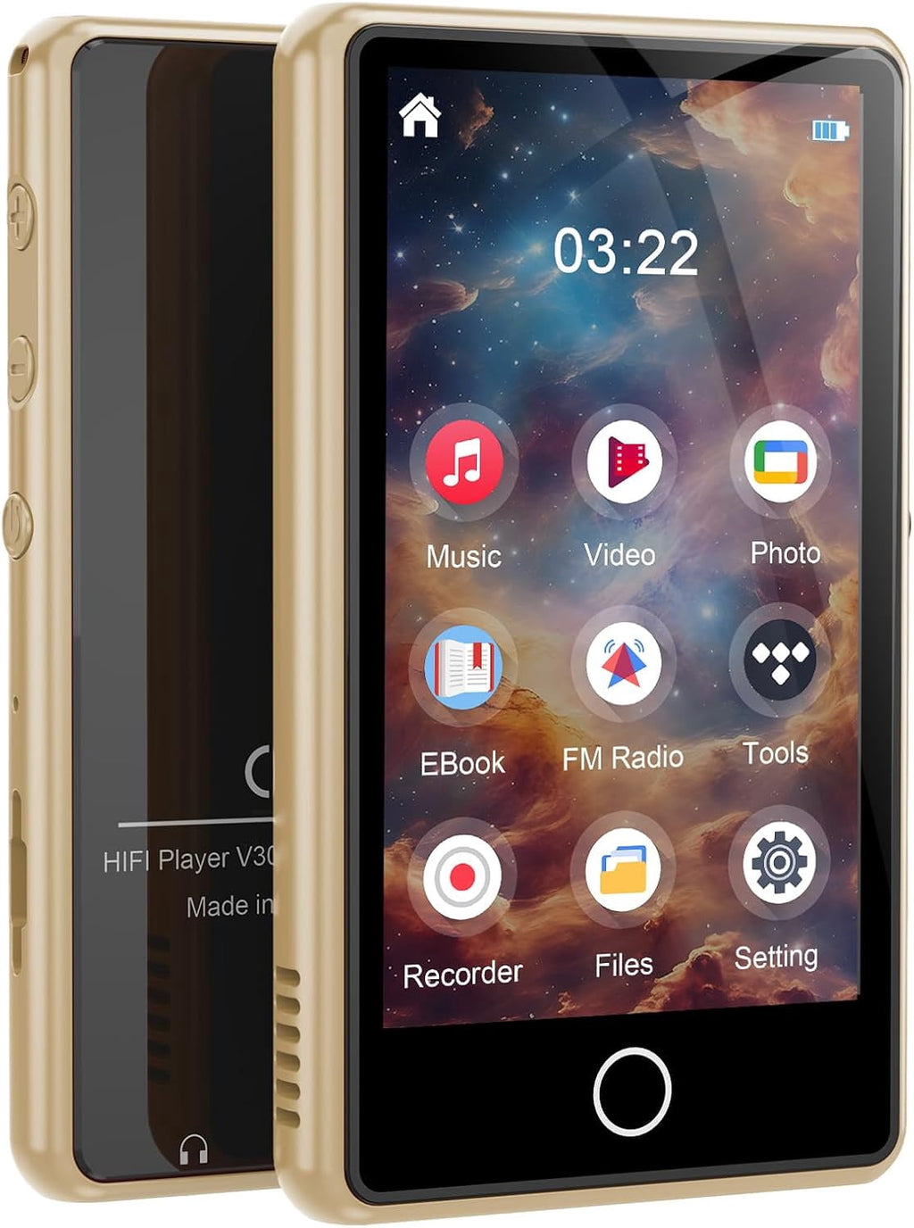 MUSICOZY 80GB MP3 Player with Bluetooth 3″Full Video Format Music Player Portable MP4 Media Player with Built-in Speaker FM Radio Video E-Book Recording for Students Sports. Expandable up to 512GB