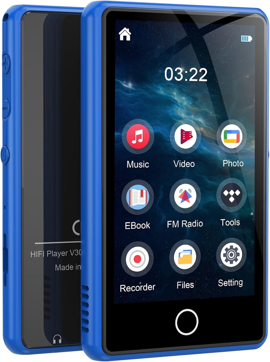 MUSICOZY 80GB MP3 Player with Bluetooth 3″Full Video Format Music Player Portable MP4 Media Player with Built-in Speaker FM Radio Video E-Book Recording for Students Sports. Expandable up to 512GB