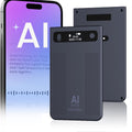 MUSICOZY AI Voice Recorder Note Voice Recorder Transcribe&Summarize AI Noise Cancellation Technology Supports 120 Languages 64GB Memory APP Control Audio Recorder for Lectures Meetings Call Dark Gray