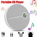 MUSICOZY Portable CD Player with Bluetooth Fabric Anti-Skip CD Player with Headphones & Dual Stereo Speakers Rechargeable A-B Repeat Player CD Speaker for Home/Travel Support CD MP3 USB AUX Input