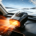 Portable Car Heater 2 in 1 Fast Heating Cooling Auto Fan 12V/140W Windshield Defogger Window Defroster 360 Degree Rotation Automobile Defogger Fan Car Heater Cigarette Lighter Plugs for Car Trucks