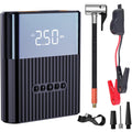 Jump Starter with Air Compressor  Mini Inflator Electric Tire Pump 8800mAh with 150 PSI Digital LCD LED Light Power Bank Jump Starter 12V Portable Battery Jump Box for Car Bicycle Tires Inflatables