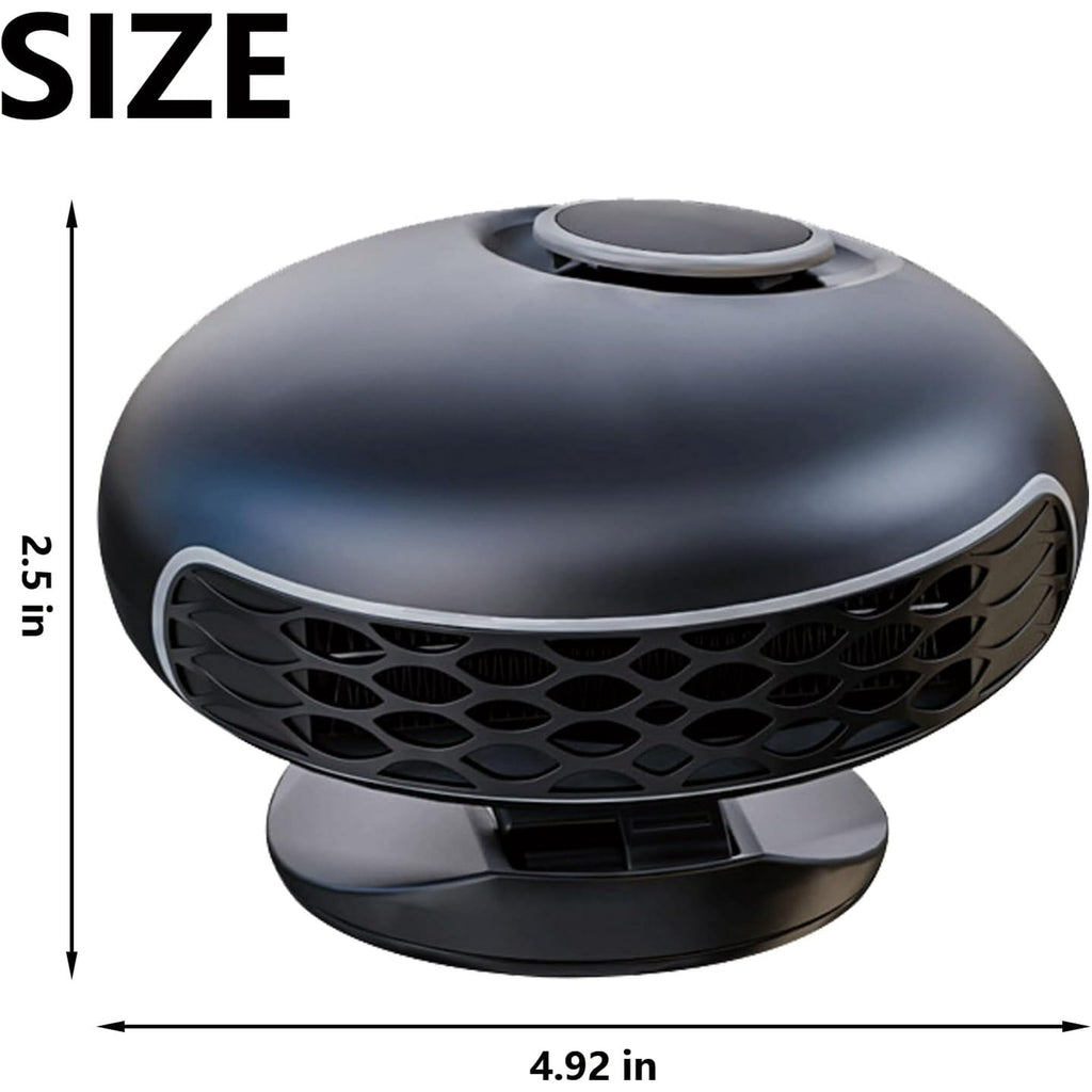 2 in1 Fast Heating and Cooling Car Heaters   Portable Car Heater 12v Car Heater and Defroster  Car Heater That Plugs into Cigarette Lighter 360°Degree Defroster with Rotatable Suction Holder