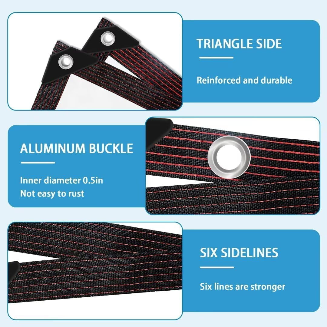 Clear Waterproof Tarps with Grommets 7x13FT with 1 Rolls Ropes Clear Vinyl Tarp Heavy Duty Anti Tear Outdoor Clear Plastic Tarp Clear PVC Covering for Patio Henhouse Porch Canopy Plant Garden Camping