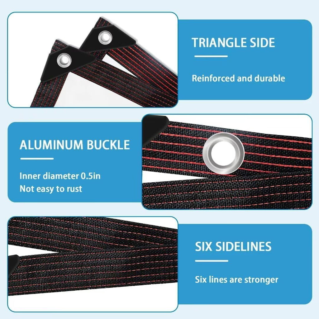 Clear Waterproof Tarps with Grommets 7x10FT with 1 Rolls Ropes Clear Vinyl Tarp Heavy Duty Anti Tear Outdoor Clear Plastic Tarp Clear PVC Covering for Patio Henhouse Porch Canopy Plant Garden Camping